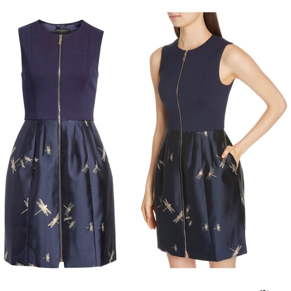 Stunning Ted Baker Fit & Flare Dress